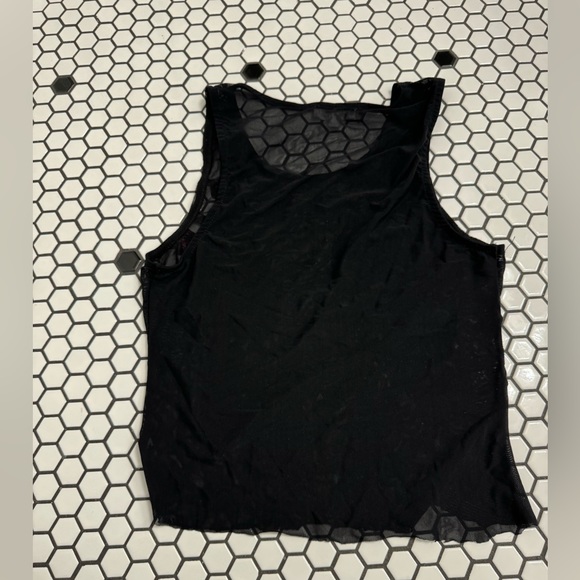 A’gaci sheer floral top size large - Picture 2 of 4